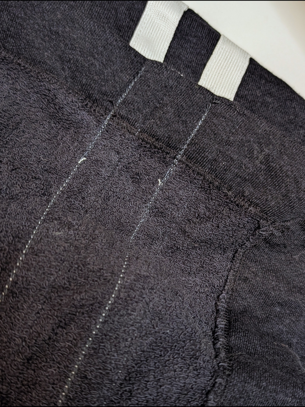 Sundry Black with White Stripes Cowl Neck Poncho One Size - Picture 11 of 13